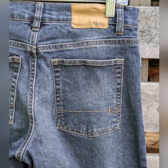 AeropOne Sizetale Mens Slim Blue Denim Jeans 28 waist 29 Length - Picture 8 of 13